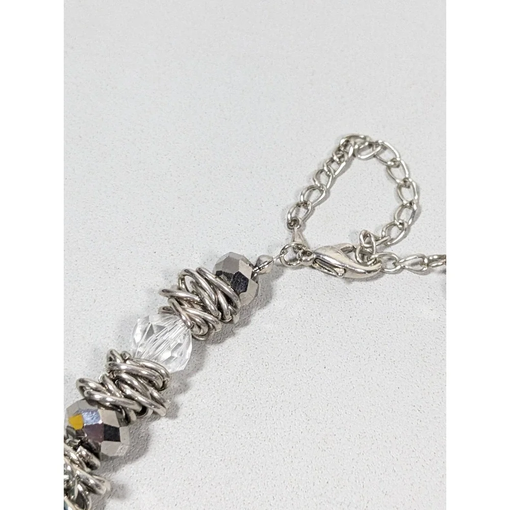 Beachy Coastal Blue Stone Faux Turquoise Bold Beaded Necklace 20‎ inch